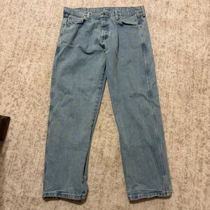 Men’s Wrangler Jeans Relaxed Fit 36x30 Light Washed Denim 100% Cotton